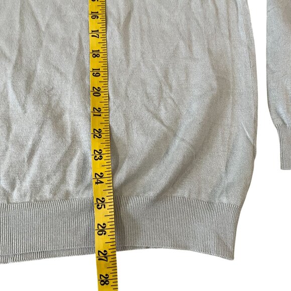 Tommy Bahama Sweater Men's Size Large Silk Blend Tea Green Vacation Travel Beach - Picture 4 of 5